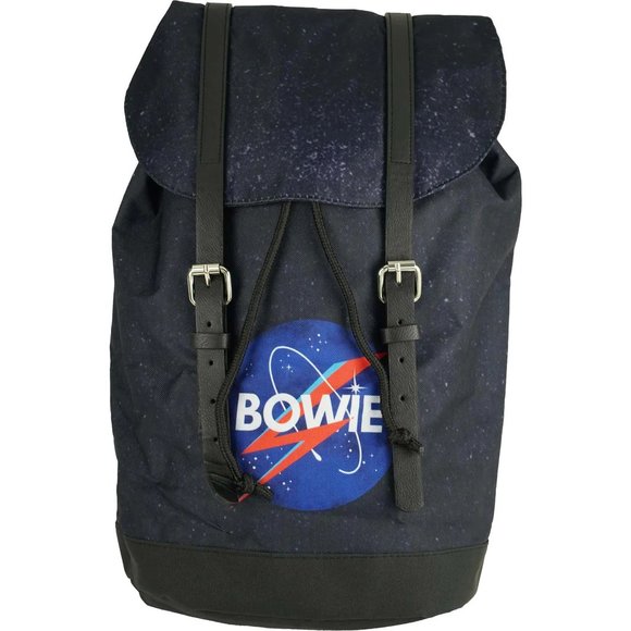 New! David Bowie Rock Star Backpack Rucksack - Picture 1 of 2